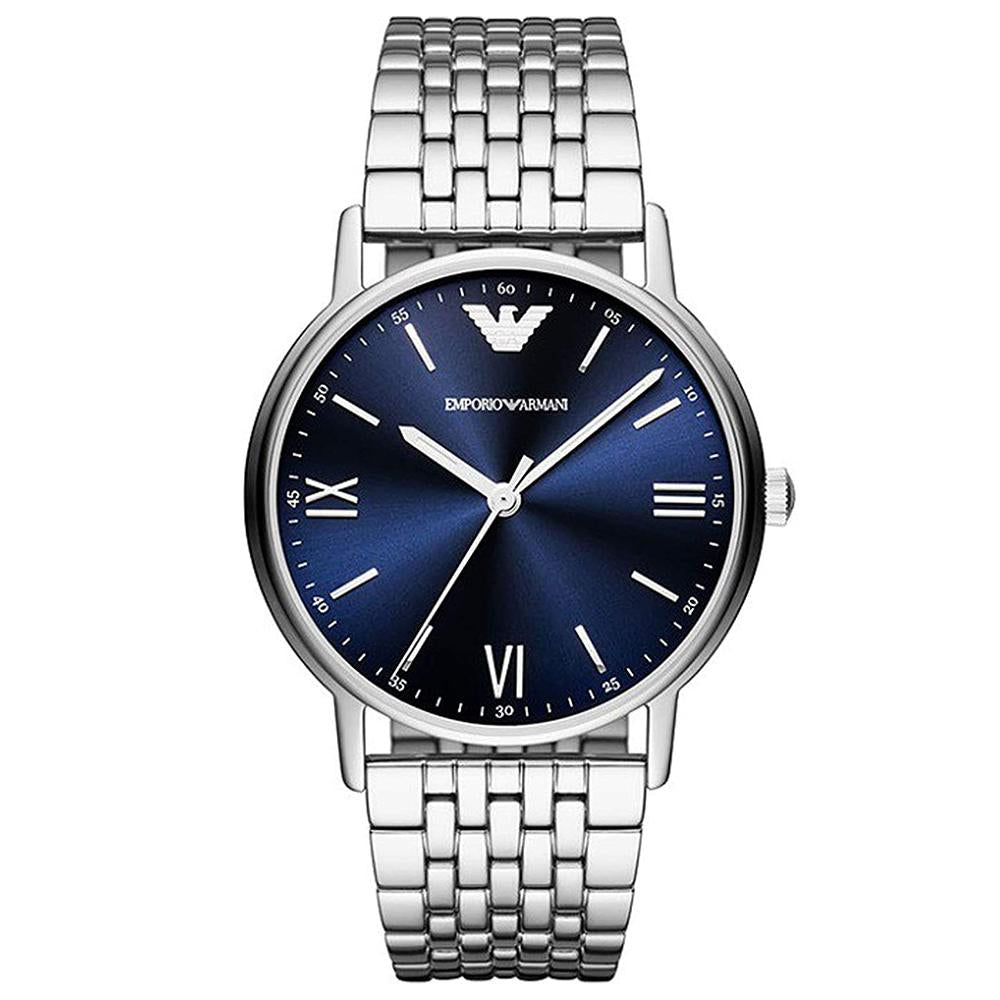 Mens designer clearance silver watches