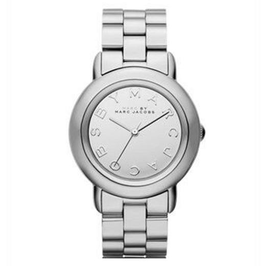 Ladies / Womens Silver Stainless Steel Marc Jacobs Designer Watch MBM3097