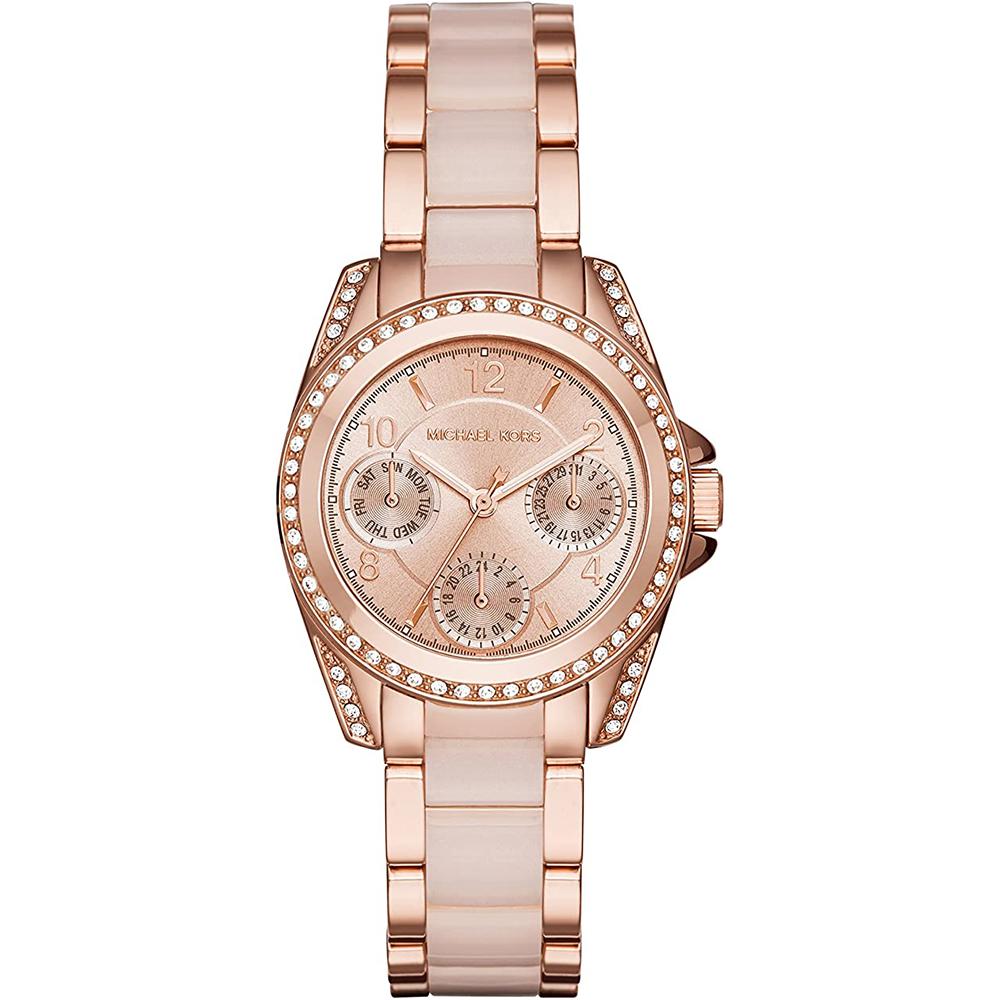 Ladies Womens Mini Blair Rose Gold Bracelet Michael Kors Designer Watch MK6175