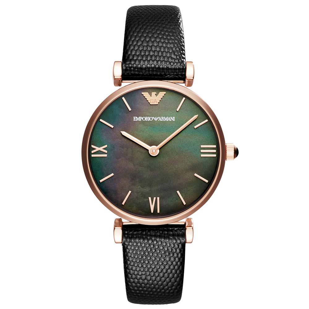 Emporio armani mother of hotsell pearl watch