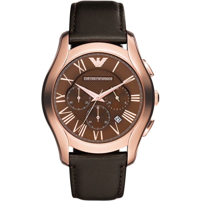 Emporio armani mens store watch rose gold