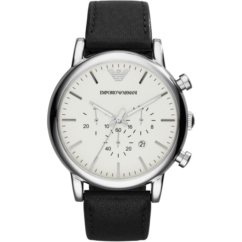 Emporio Armani Men's, Black Chronograph Dial