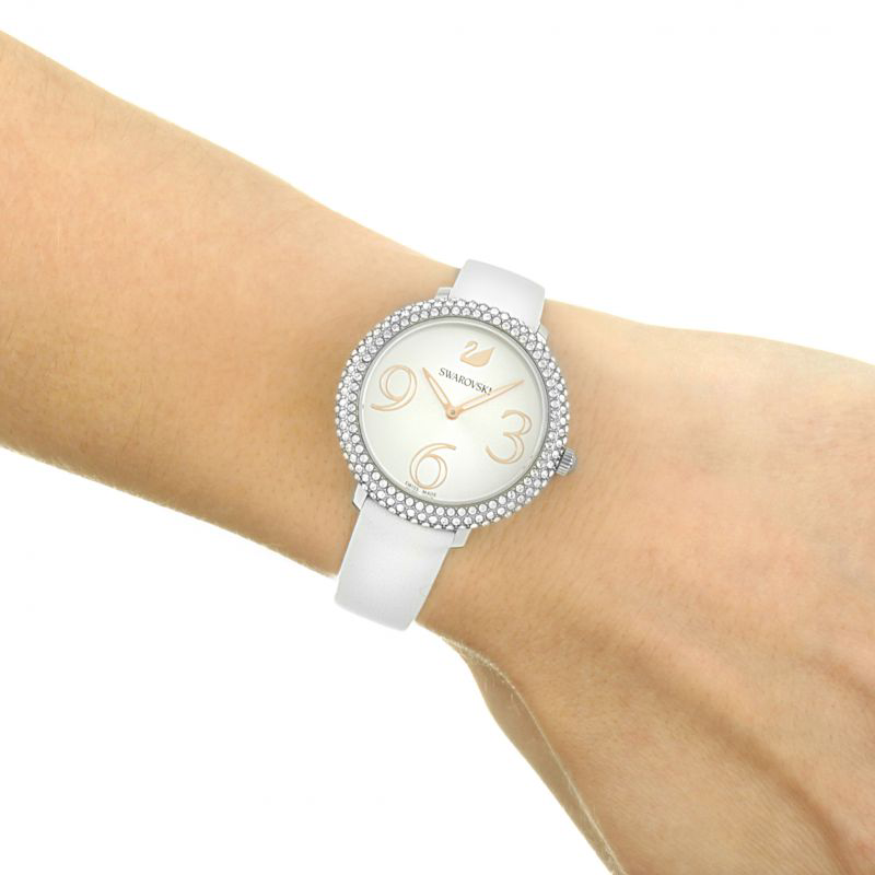 Swarovski Crystal Frost Ladies White Watch 5484070