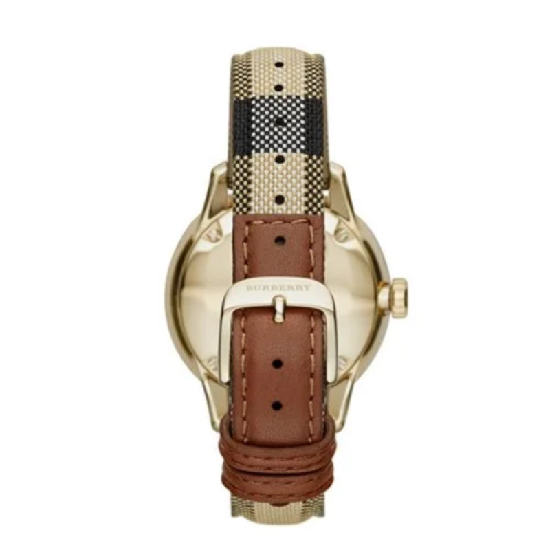 Mens / Gents Classic Horseferry Check Fabric Strap Burberry Designer Watch BU10001