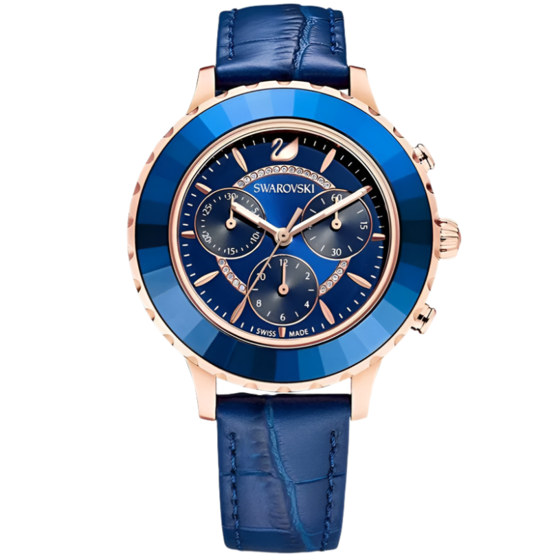 Swarovski Octea Lux Chrono  Ladies Blue Watch 5563480