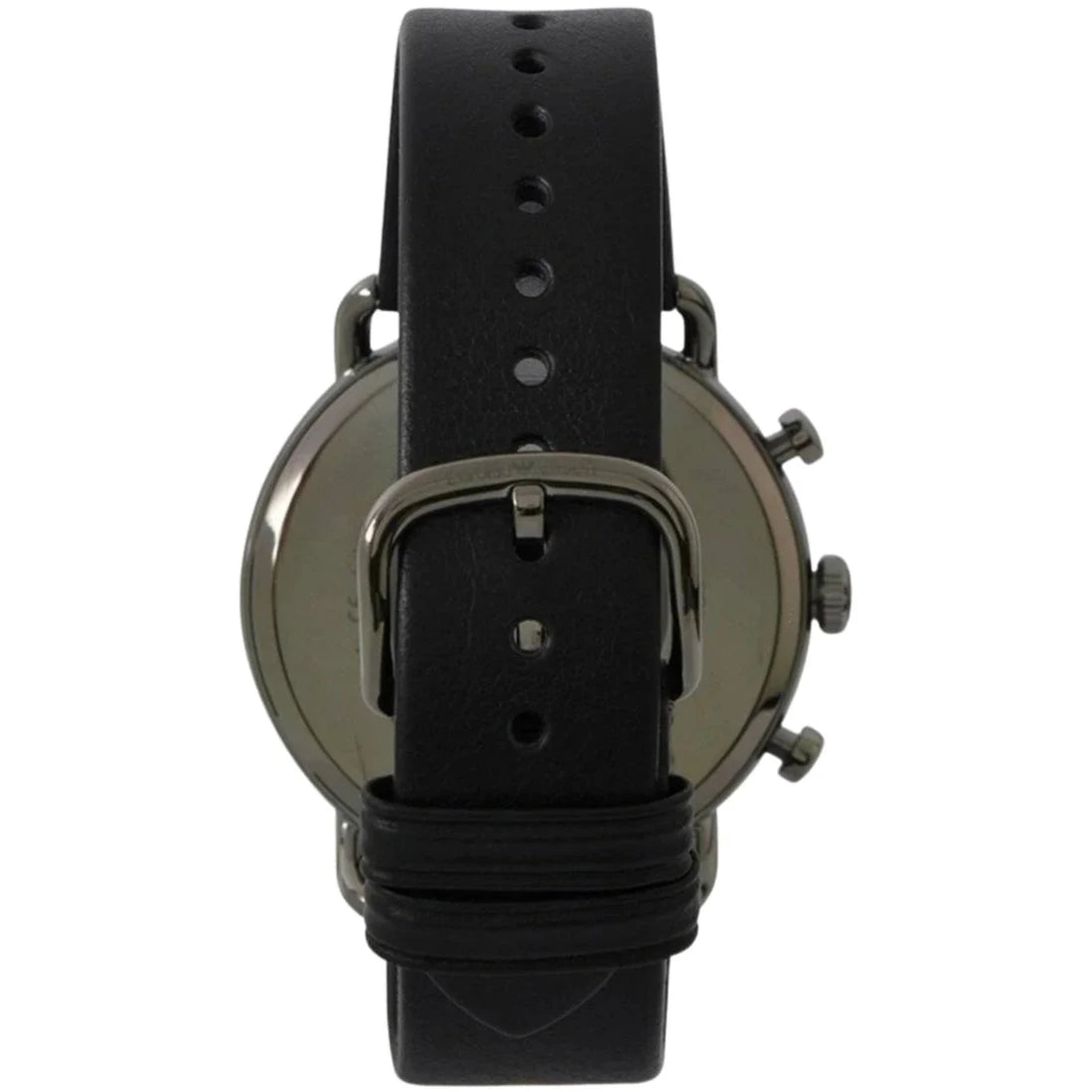 Mens / Gents Aviator Black Leather Strap Emporio Armani Designer Watch AR11168