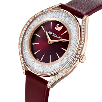 Swarovski Crystalline Oval Ladies Red Watch 5558637