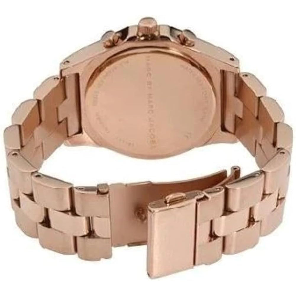 Ladies / Womens Rose Gold Stainless Steel Marc Jacobs Designer Watch MBM3075