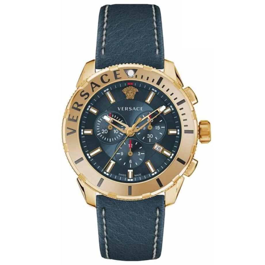 Versace VERG004-18 Casual Chrono Men's  Blue Watch