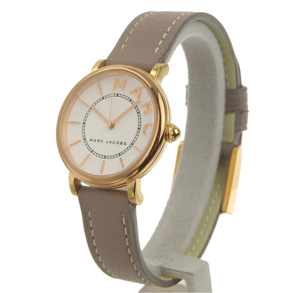 Ladies / Womens Roxy Mini Brown Leather Marc Jacobs Designer Watch MJ1538