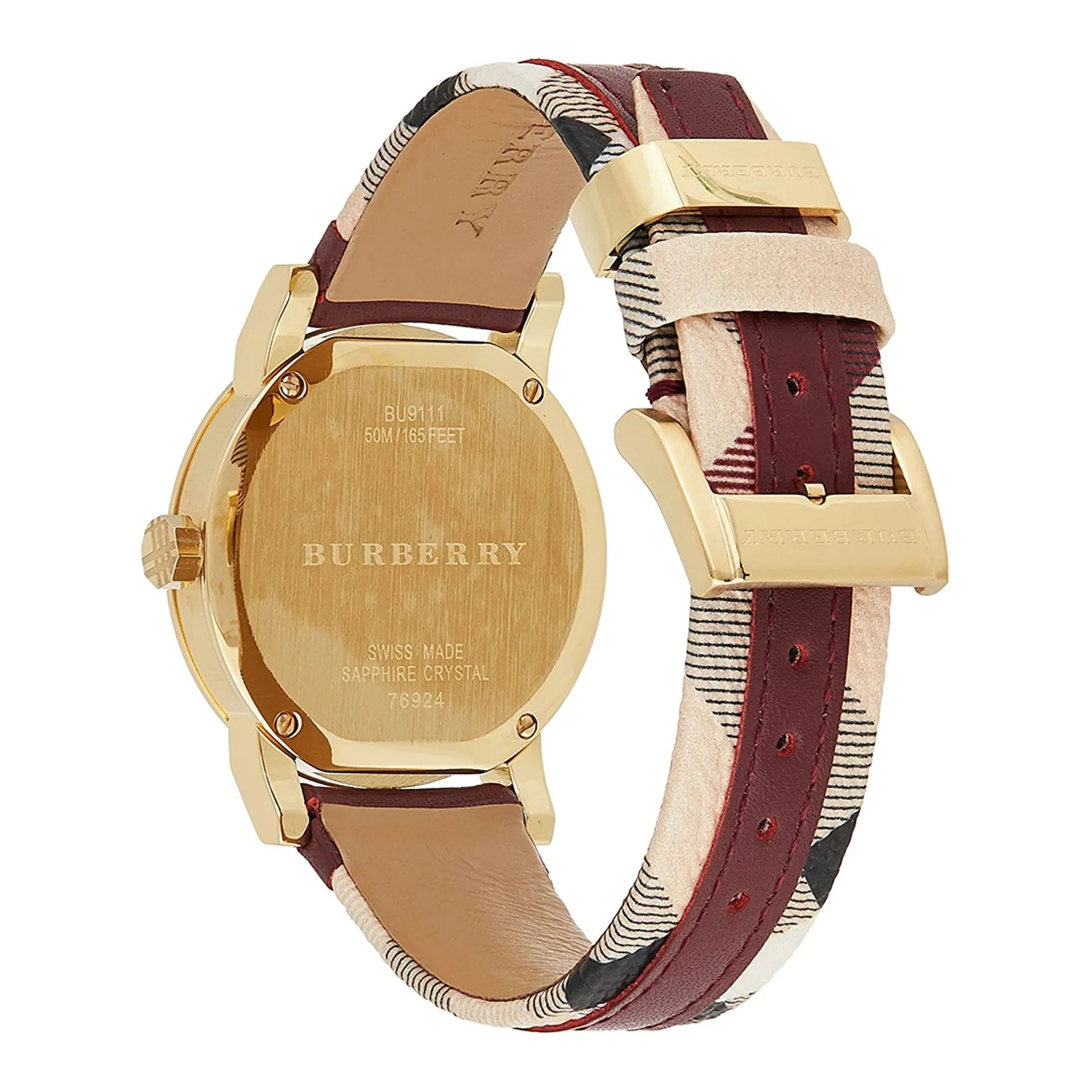 Burberry BU9133 Haymarket Ladies Champagne Watch