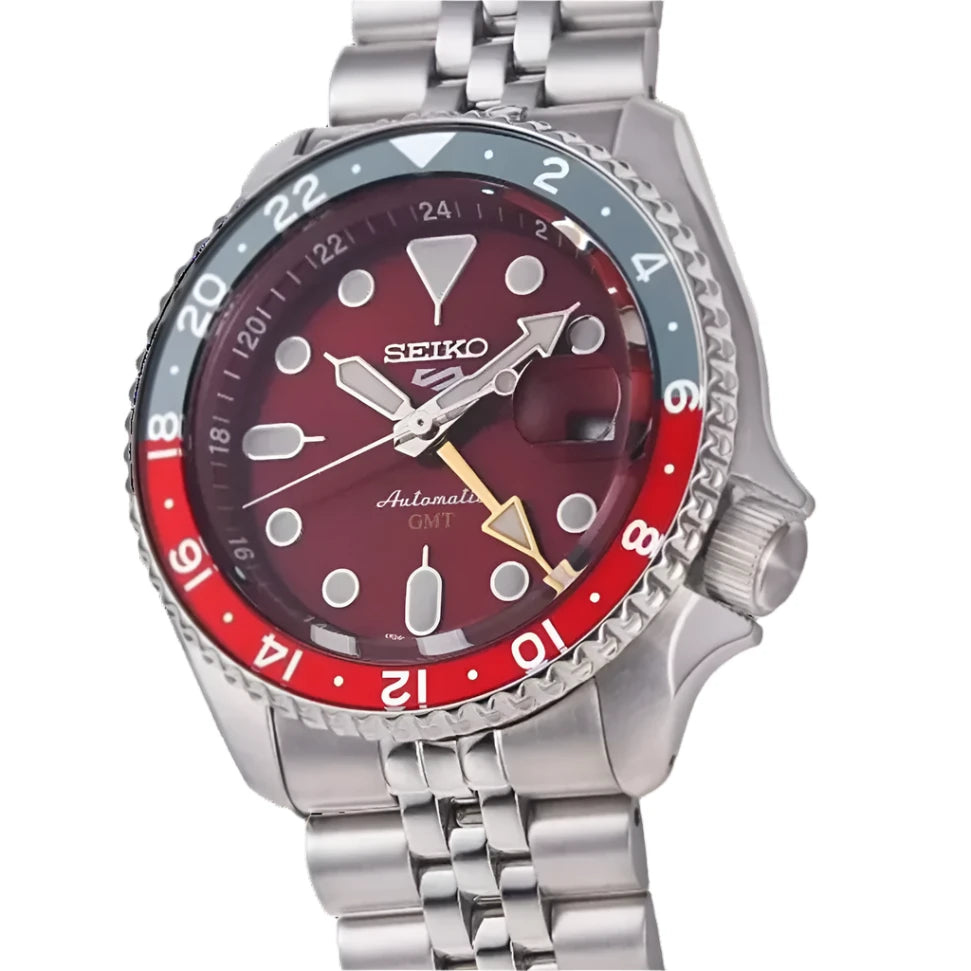 Seiko 5 Sports Auto GMT Men's Red Watch SSK031K1