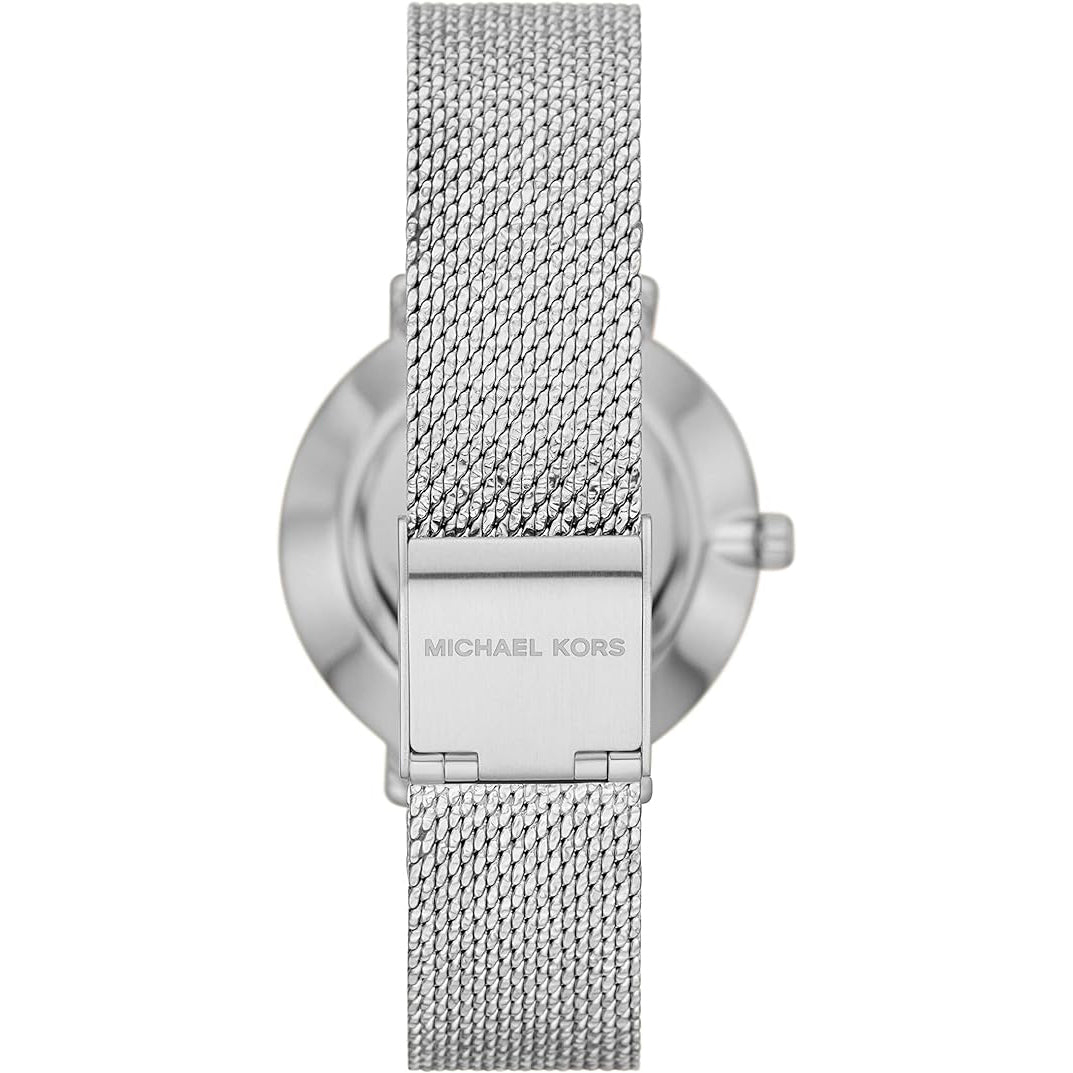 Michael Kors Silver Mini Pyper Pavé Ladies Watch MK4618