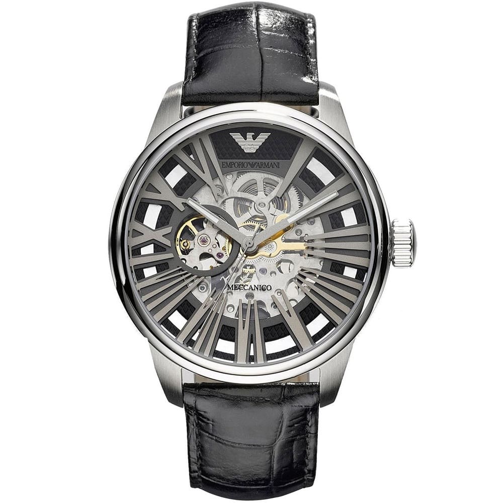 Emporio Armani Men's Automatic Meccanico Skeleton Watch AR4629