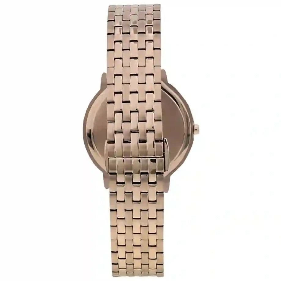 Ladies / Womens Rose Gold Stainless Steel Emporio Armani Designer Watch AR11062