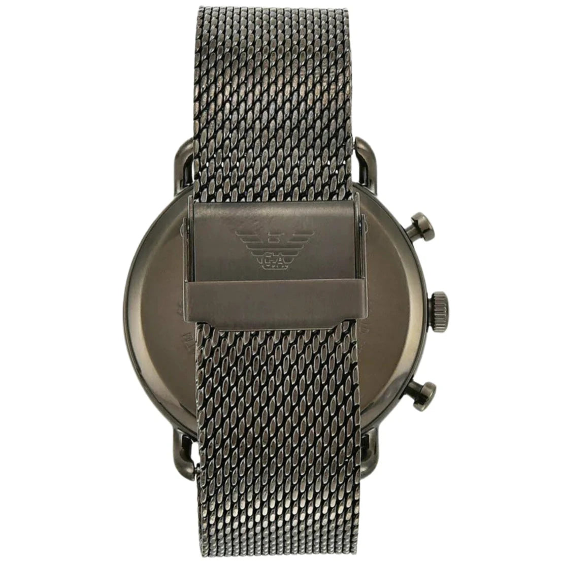 Mens / Gents Gunmetal Grey Mesh Chronograph Emporio Armani Designer Watch AR11141