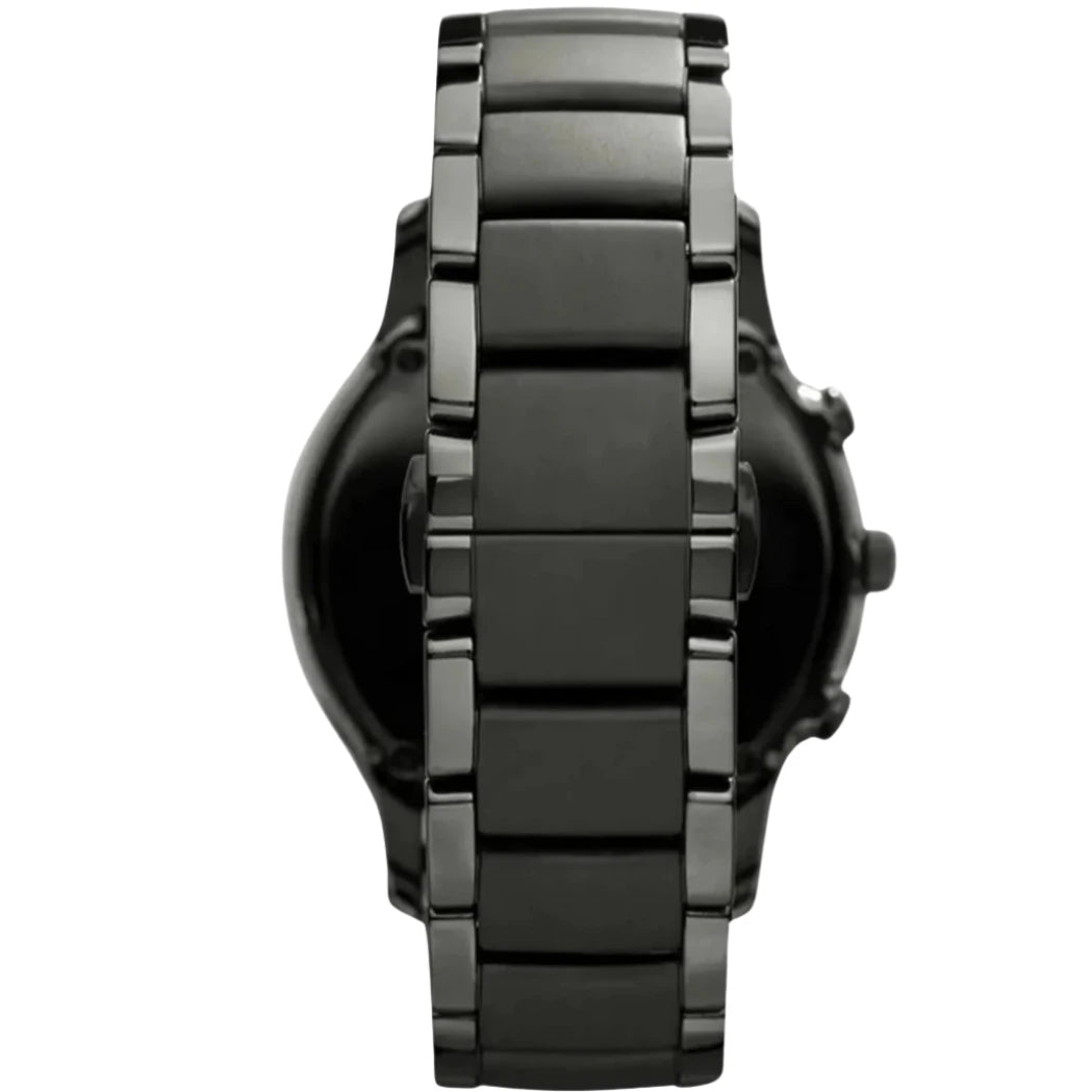 Mens / Gents Black Ceramic Chronograph Emporio Armani Designer Watch AR1451