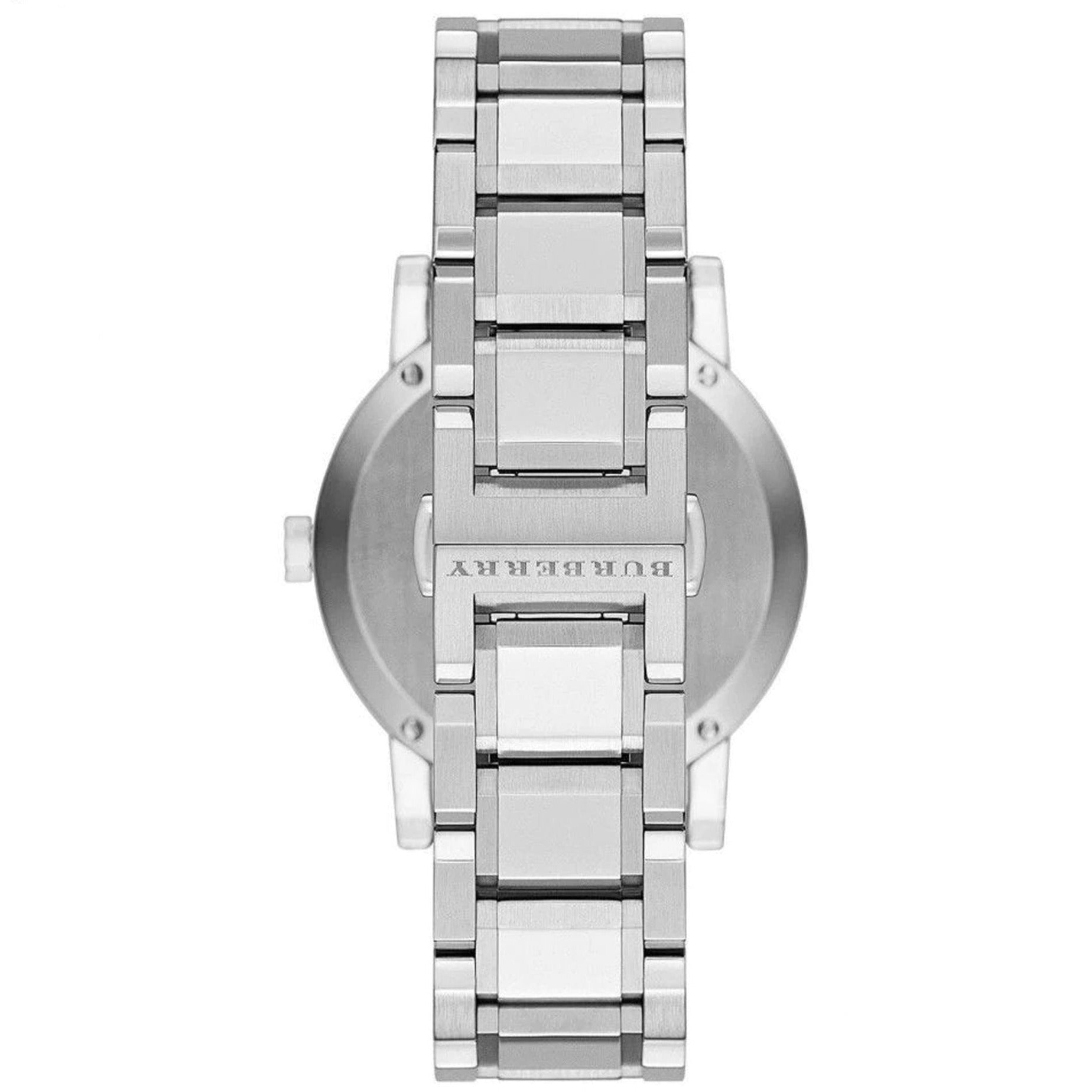 Burberry Check Stamped Ladies Pink Watch BU9124