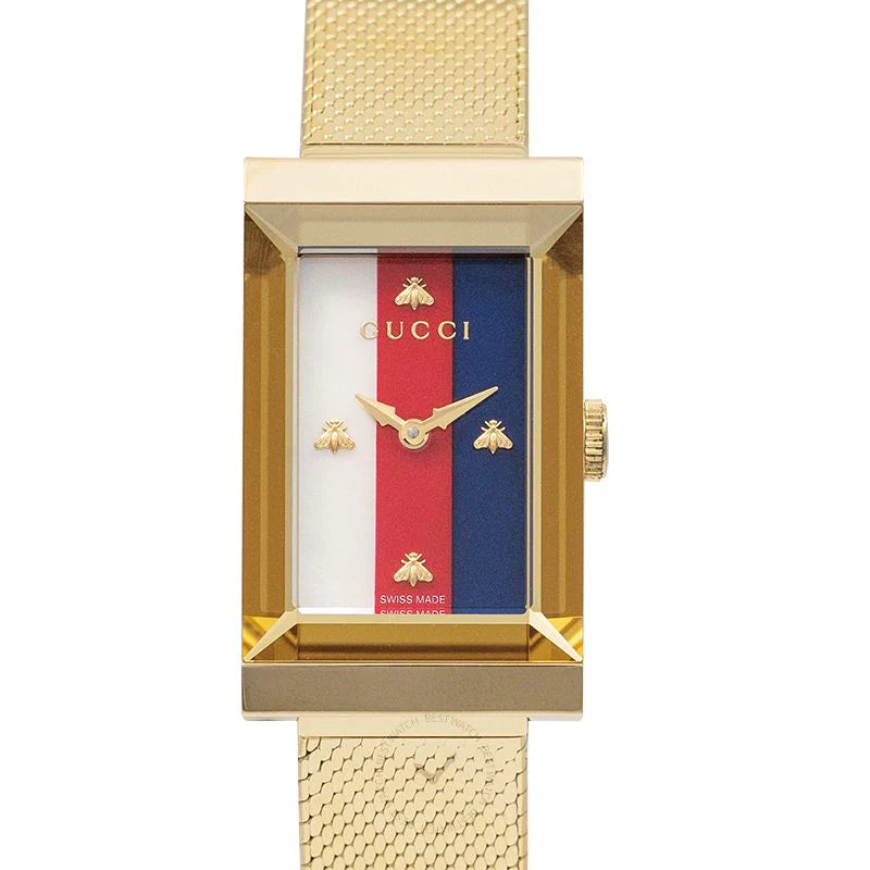 Gucci G-Frame Ladies Gold Watch YA147410