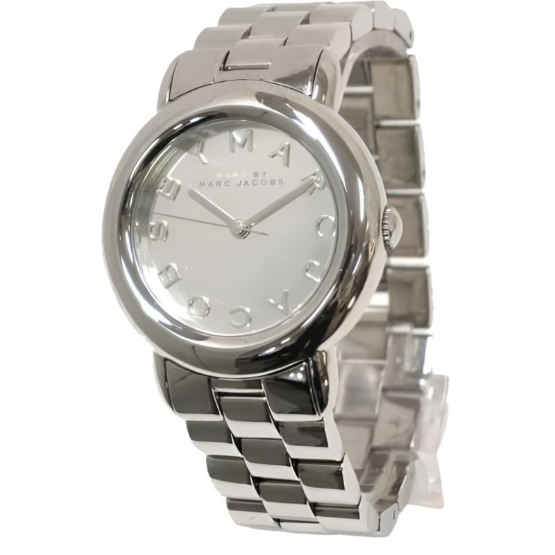 Ladies / Womens Silver Stainless Steel Marc Jacobs Designer Watch MBM3097