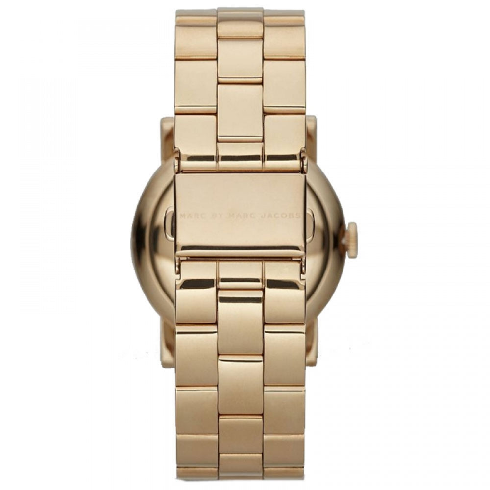 Ladies / Womens AMY Gold Stainless Steel Marc Jacobs Designer Watch MBM3215