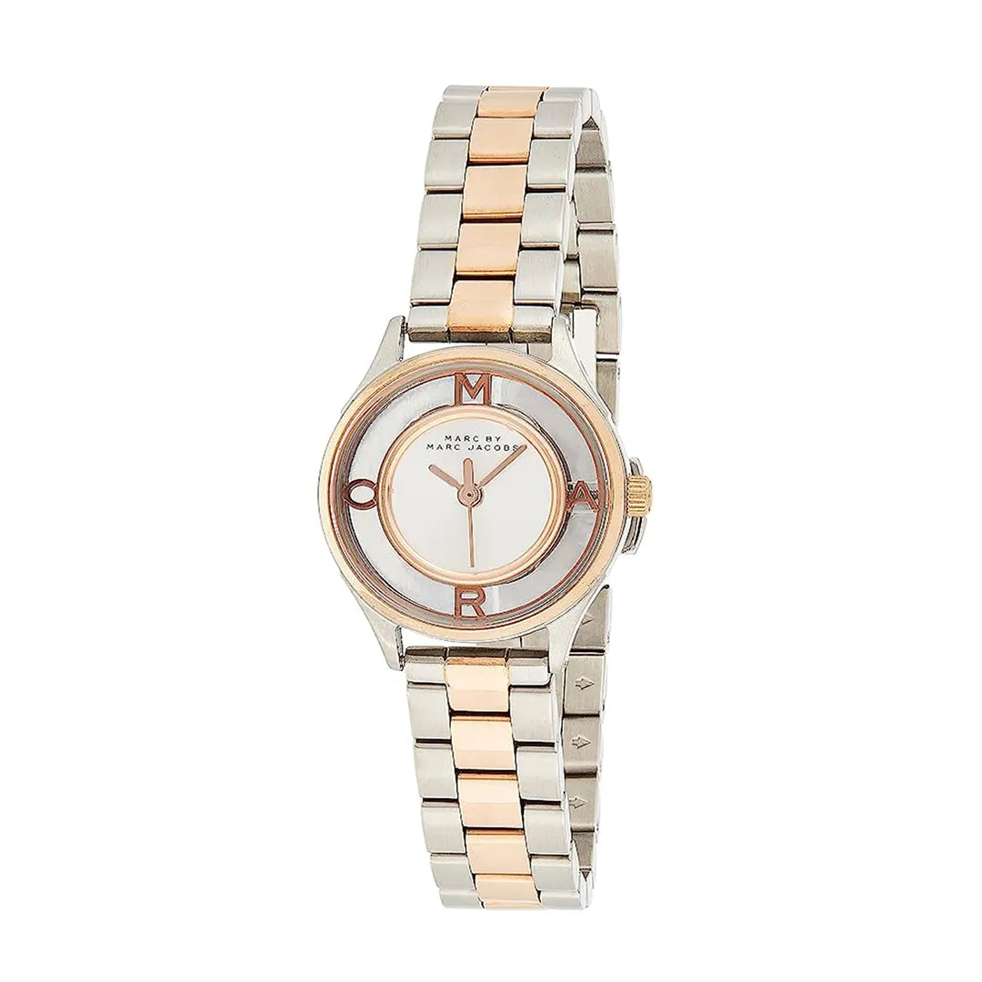 Ladies / Womens Tether Rose Gold Two-Tone Stainless Steel Marc Jacobs Designer Watch MBM3418