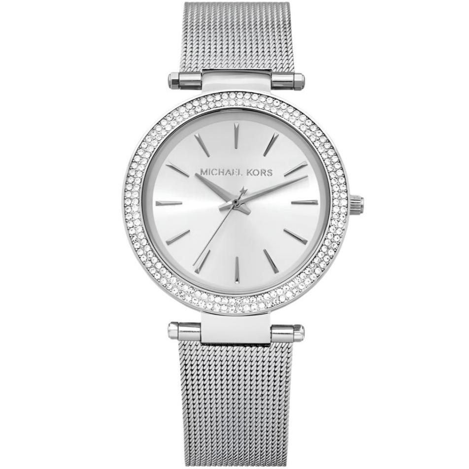 Ladies / Womens Silver Mesh Michael Kors Designer Watch MK3367