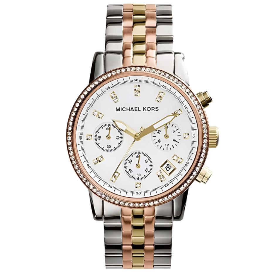 Michael Kors MK5650 Ritz Chrono Ladies Two-Tone Watch