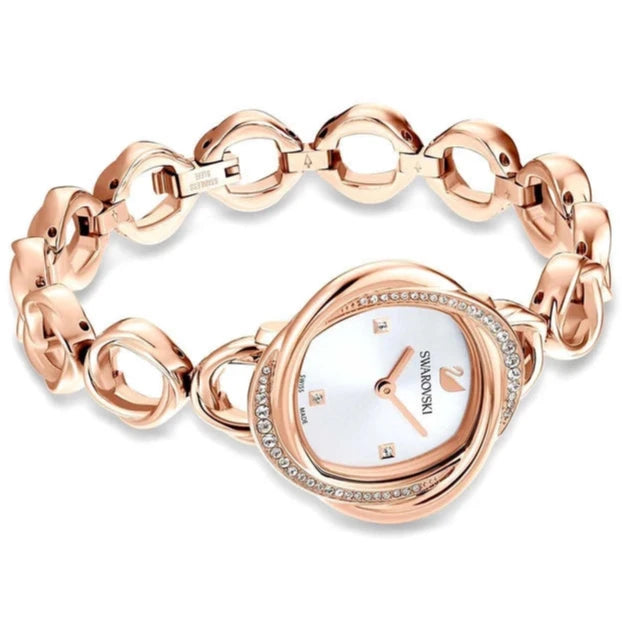 Swarovski Crystal Flower Ladies Rose Gold Watch 5547626