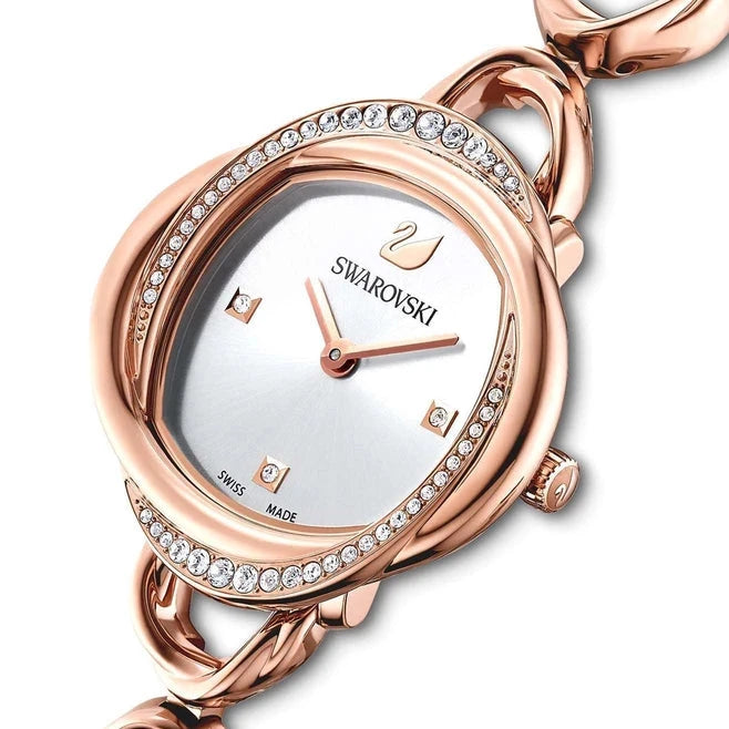 Swarovski Crystal Flower Ladies Rose Gold Watch 5547626