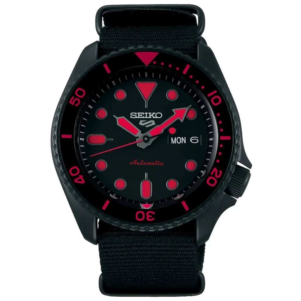 Seiko 5 Sports Auto Men's Black Watch SRPD83K1