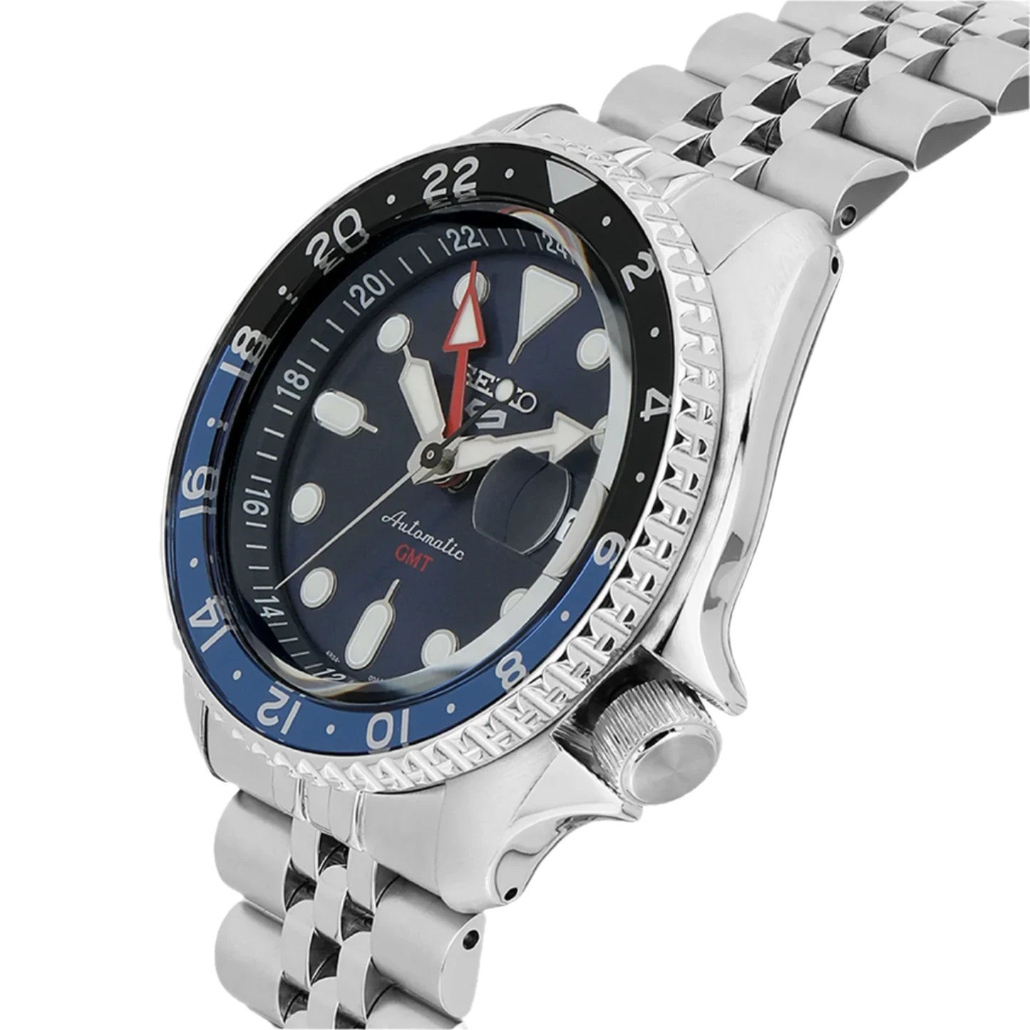 Seiko 5 Sports Auto Boy GMT Men's Blue Watch SSK003K1