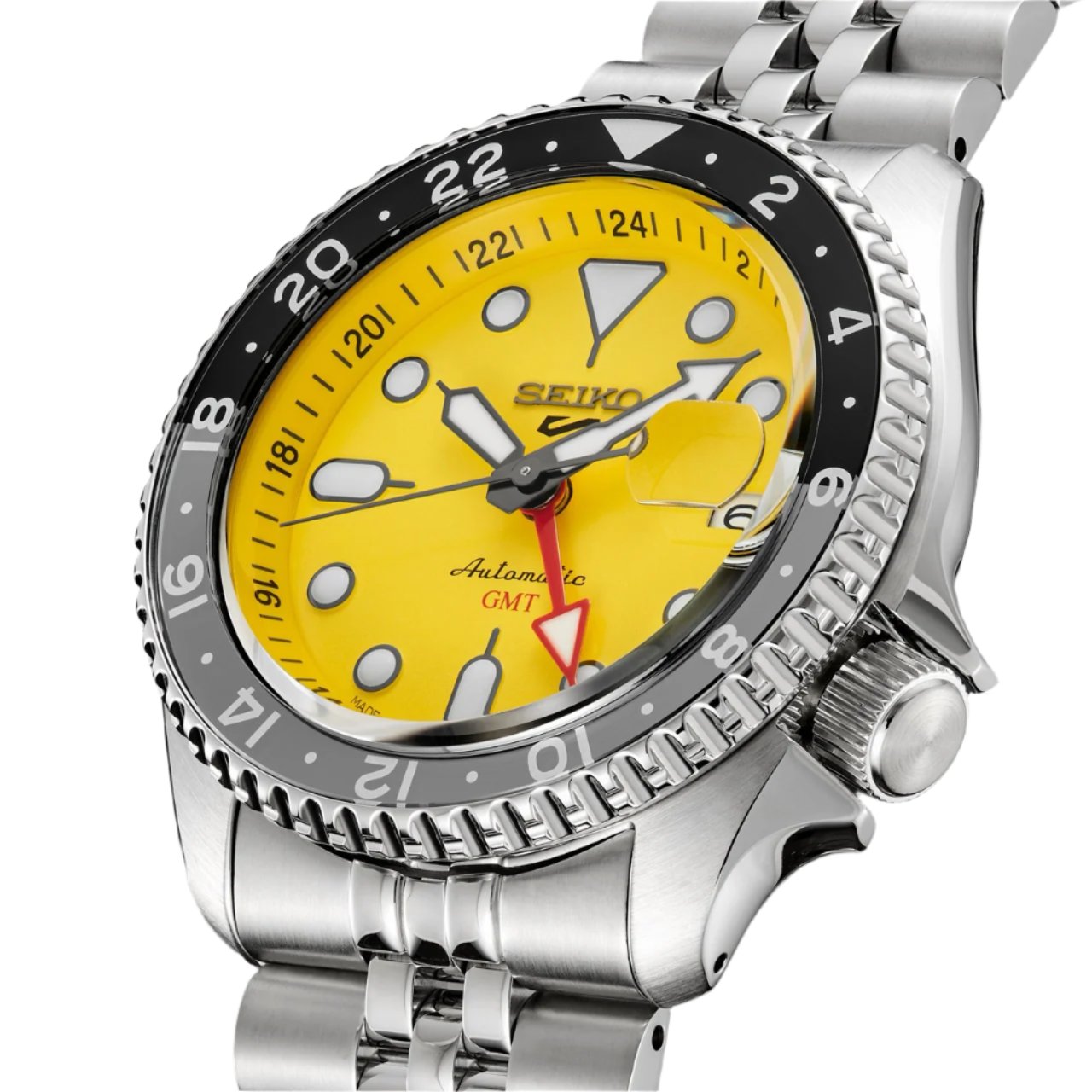 Seiko 5 Sports GMT Auto Men's Yellow Watch SSK017K1