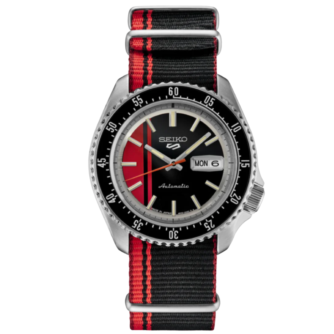 Seiko 5 Sports Auto U.S. Special Creation Men's Red Watch SRPK71