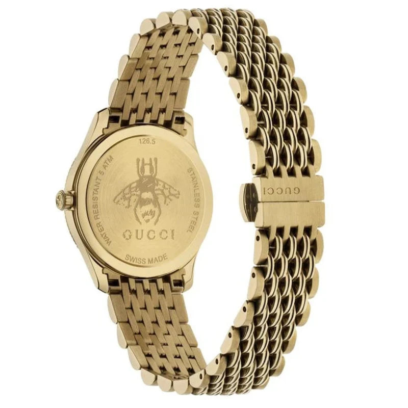 Gucci G-Timeless Ladies Gold Watch YA1265021