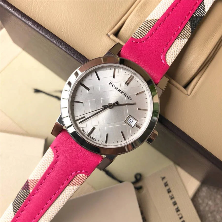 Burberry BU9149 The City Haymarket Ladies Pink Watch