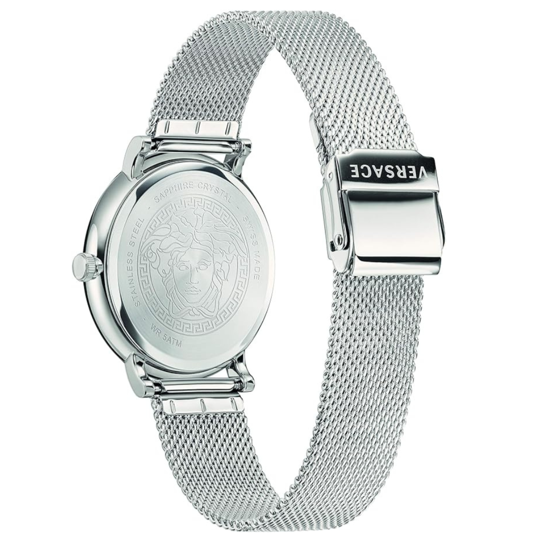 Versace VBQ060017 V-Circle Men's Silver Watch