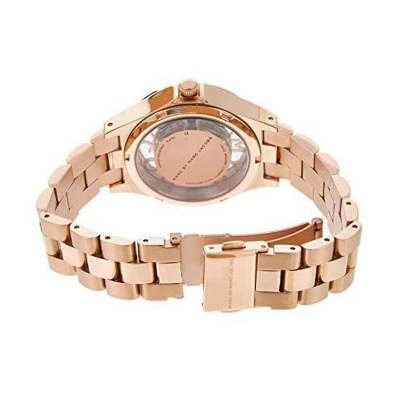 Ladies / Womens Henry Glitz Rose Gold Stainless Steel Marc Jacobs Designer Watch MBM3339