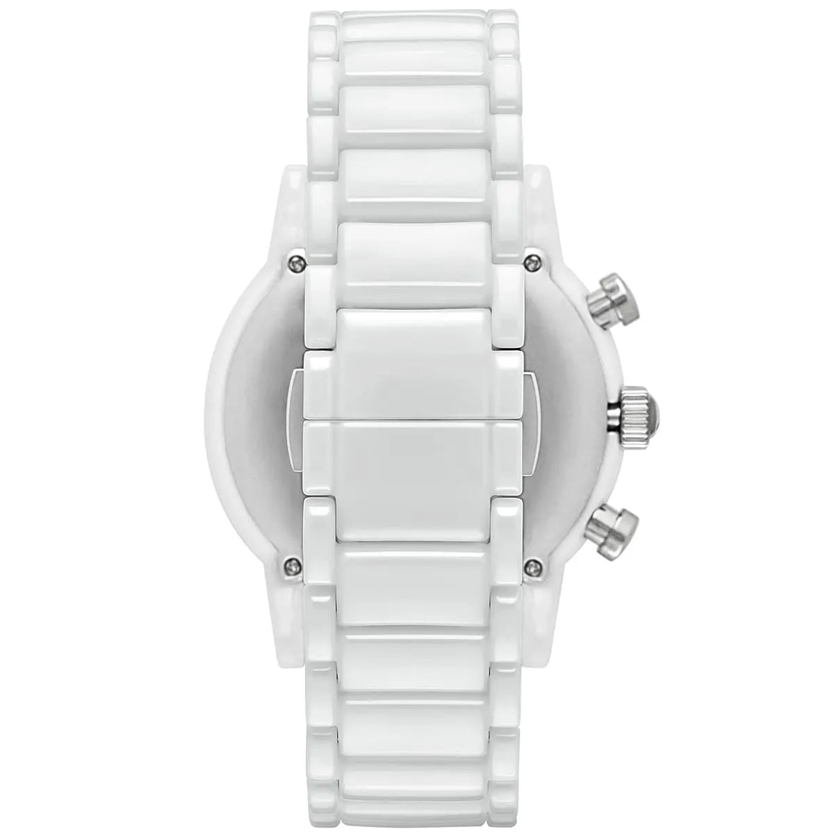 Mens / Gents White Ceramic Chronograph Emporio Armani Designer Watch AR1499