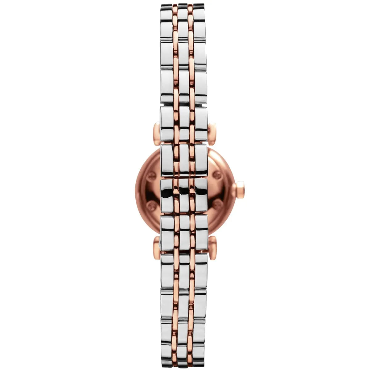 Ladies / Womens Rose Gold & Stainless Steel Emporio Armani Designer Watch AR1689