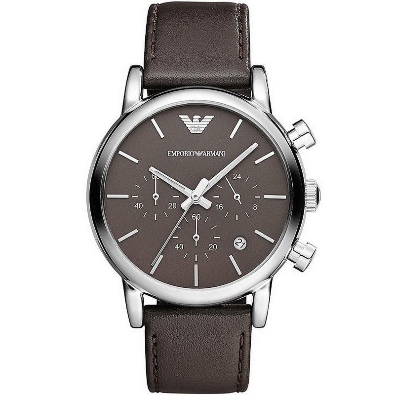 Emporio Armani Men's Luigi Chronograph Brown Watch AR1734