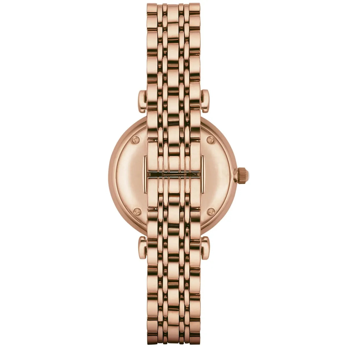 Ladies / Womens Rose Gold Metal Bracelet Stainless Steel Emporio Armani Designer Watch AR1909