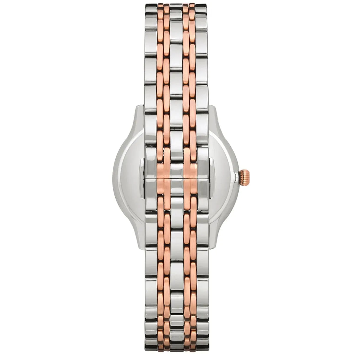 Ladies / Womens Rose Gold & Silver Stainless Steel Emporio Armani Designer Watch AR1962