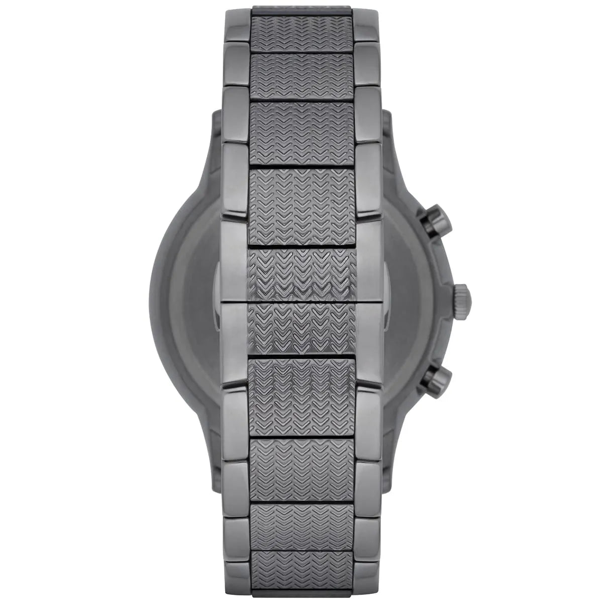 Mens / Gents Gunmetal Grey Stainless Steel Chronograph Emporio Armani Designer Watch AR2505