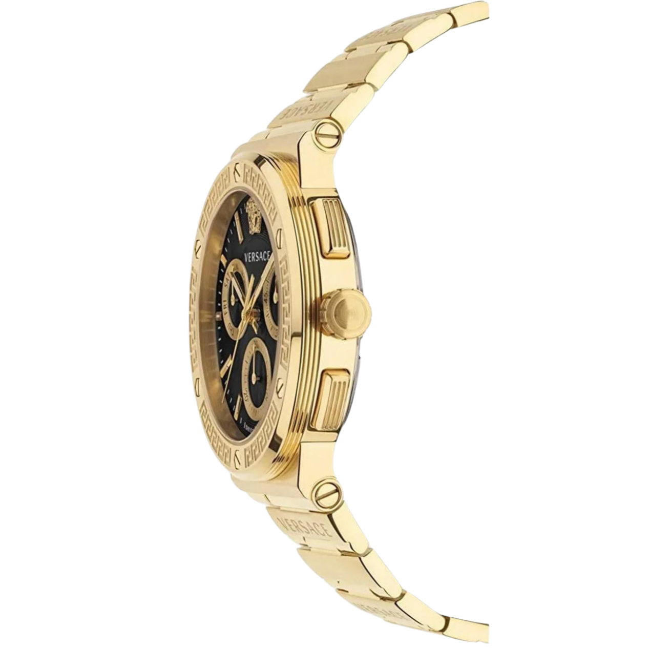 Versace VEZ900421 Logo Chrono Men's  Gold Watch