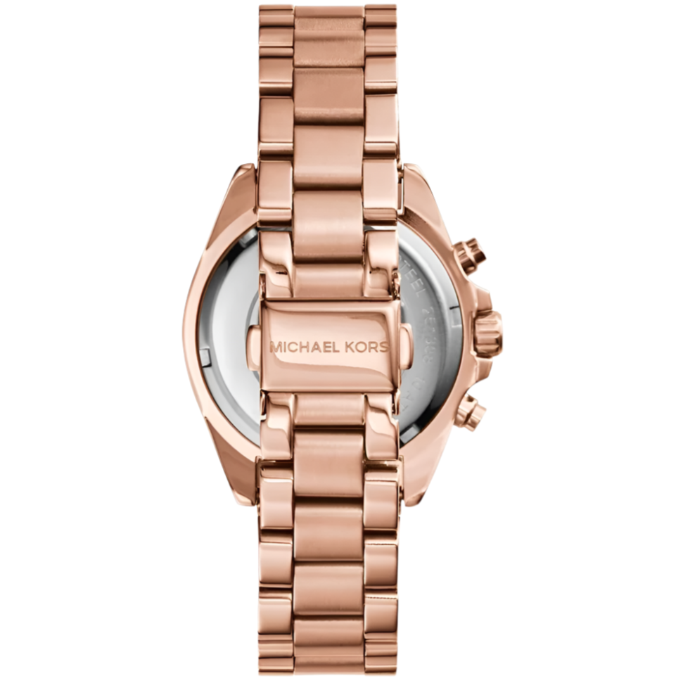 Ladies / Womens Bradshaw Mini Rose Gold Chronograph Michael Kors Designer Watch MK5799