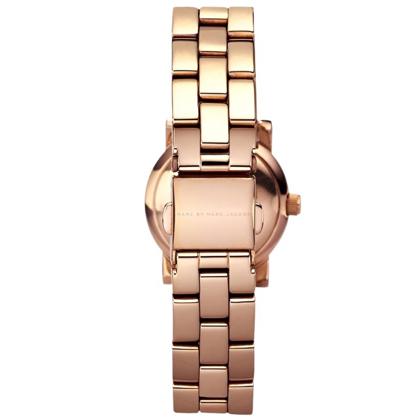 Ladies / Womens Mini AMY Rose Gold Stainless Steel Marc Jacobs Designer Watch MBM3078