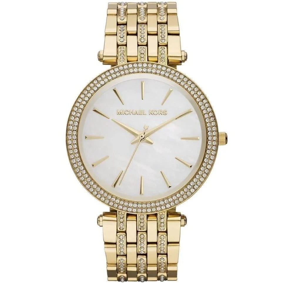 Ladies / Womens Darci Gold Two Tone Glitz Michael Kors Designer Watch MK3219