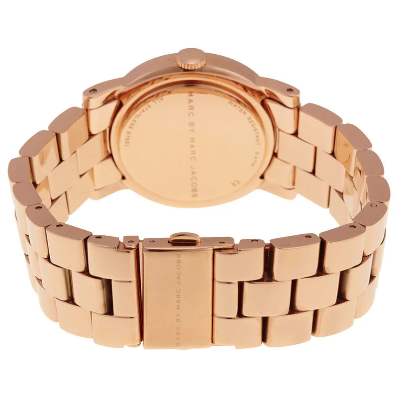 Ladies / Womens AMY Rose Gold Stainless Steel Marc Jacobs Designer Watch MBM3216