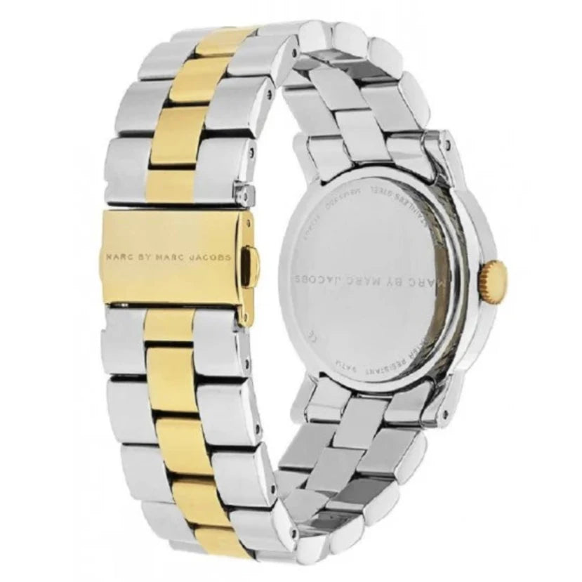 Ladies / Womens AMY Silver Two-Tone Stainless Steel Marc Jacobs Designer Watch MBM3139